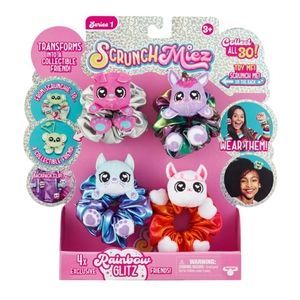 Scrunchmiez Four Pack, Exclusive scrunchies That Magically transforms from Hair
